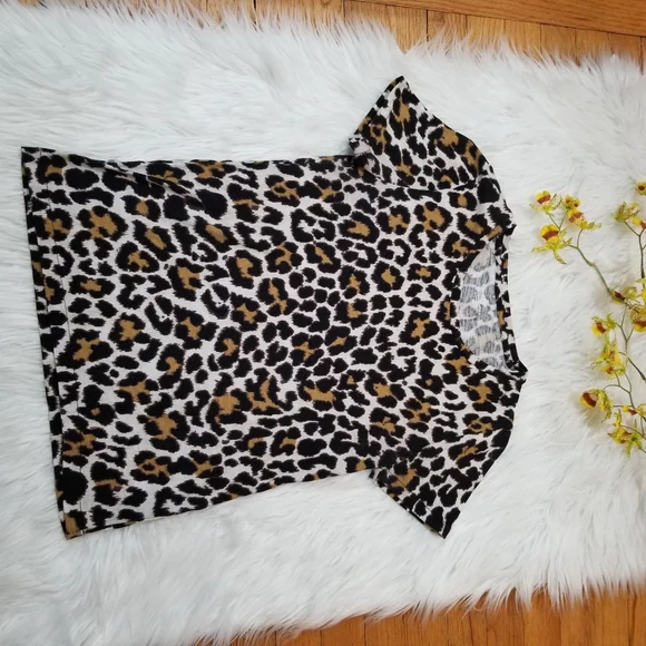 J.CREW Bundle 2 T-Shirt Short Sleeves, one Animal Print And Yellow SIZE XS. - Picture 4 of 16